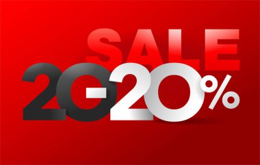 2020 Yeni Yıl indirimli afiş 