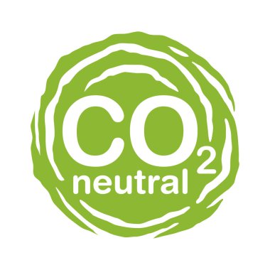CO2 nötr etiketi sıfır karbon ayak izi