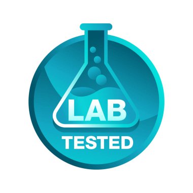 Laboratuvar matarası ile laboratuvar parlak simgesini test et