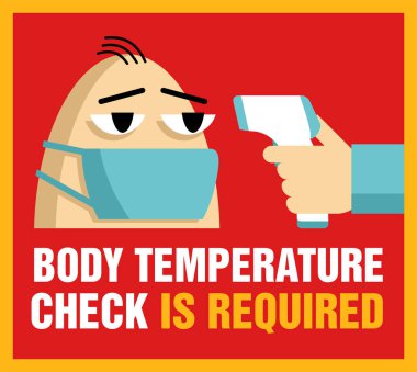 Vücut sıcaklığı kontrol posteri