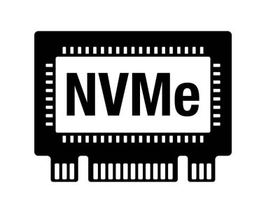 NVM Ekspres, NVMe sabit disk düz simgesi