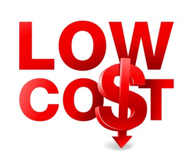 Düşük maliyetli, 3 boyutlu işaret ve oklu slogan