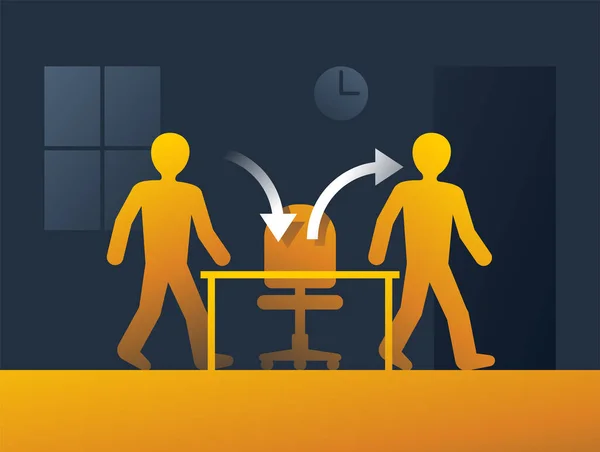 Çalışanların cirosu - yenisinin yerine çalışan