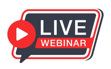 Canlı Webinar yuvarlak ve dinamik düğme