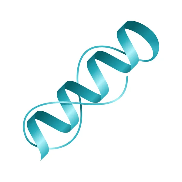 Estructura de la proteína - molécula icono 3D — Vector de stock