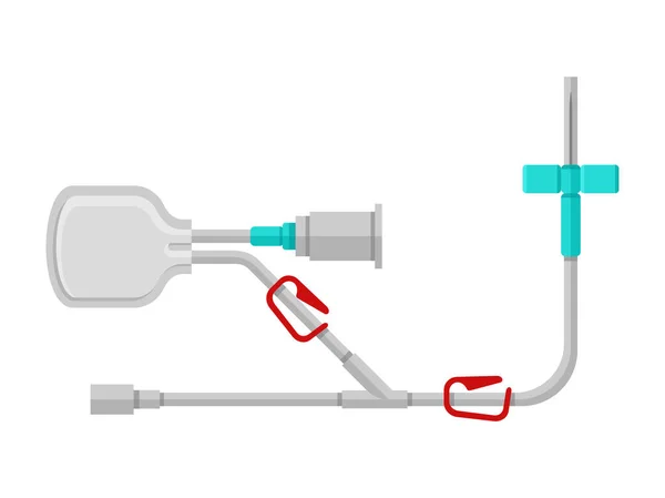 Βελόνα apheresis σύστημα κιτ απομονωμένη εικόνα — Διανυσματικό Αρχείο