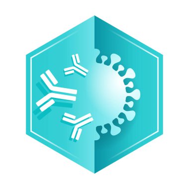 Altıgen şekilli antikor Y şekilli amblem