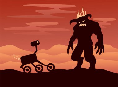 Mars gezgini yeni bir yaşam formu keşfediyor.