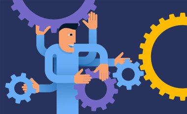 Üretkenliği arttır - vitesli kişi