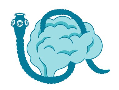 Sistiserkozis. İnsan beyninde domuz bağırsağı kurdu.