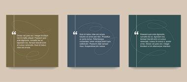 Dekoratif çerçeve bloğundaki şablon alıntıları