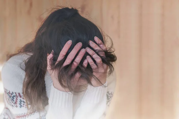 Emotionales Porträt Einer Unter Zwangsstörungen Leidenden Frau Ocd — Stockfoto