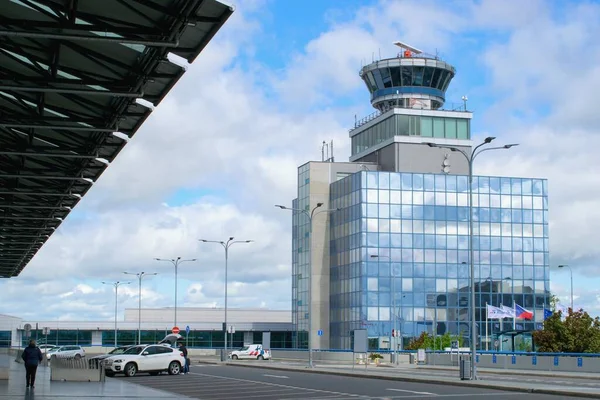 Πράγα Τσεχία 2021 Αεροδρόμιο Vaclav Havel Πράγα — Φωτογραφία Αρχείου