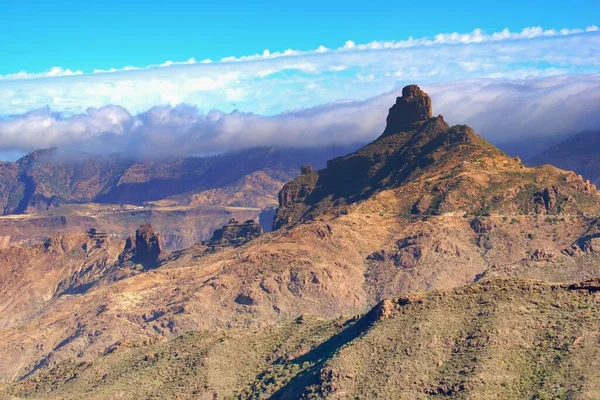Vandringsområde Roque Bentayga Gran Canaria Kanarieöarna Spanien — Stockfoto