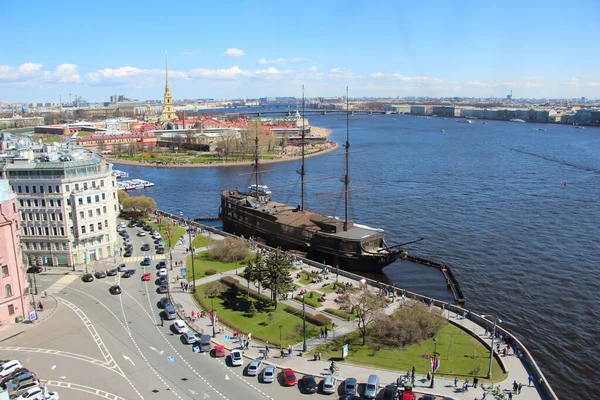 Petersburg Russia May 2021 Aerial View Altitude 50M Peter Paul — Stock Photo, Image