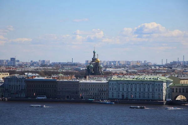 Petersburg Russia May 2021 Aerial View Neva River Palace Embankment — Stock Photo, Image