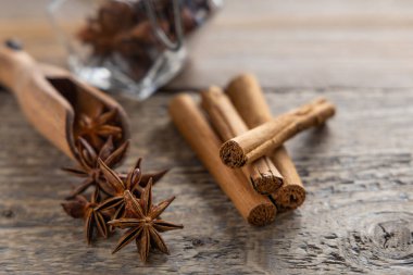 Genellikle yıldız anason, staranise, yıldız anason tohumu, Çin yıldızı anason balığı olarak adlandırılan bir baharat. Tatları anasonlu ve yanında biraz tarçınlı..