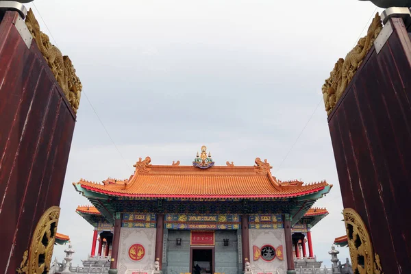 Nonthaburi Tayland Temmuz 2017 Boromracha Kanchanapisek Anusorn Tapınağı Nın Yüzü — Stok fotoğraf