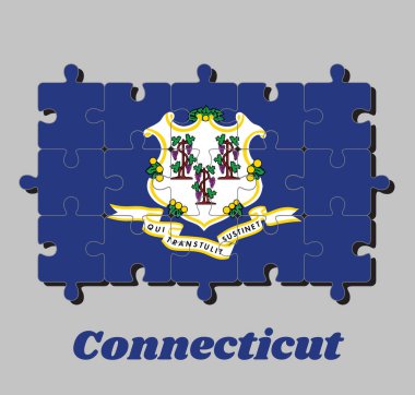 Connecticut bayrağının yapbozu ve 