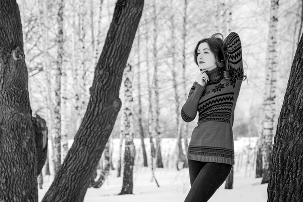 Holidays Days Christmas Winter Time Woman Vacation Walk Outdoor Girl — Stock Photo, Image