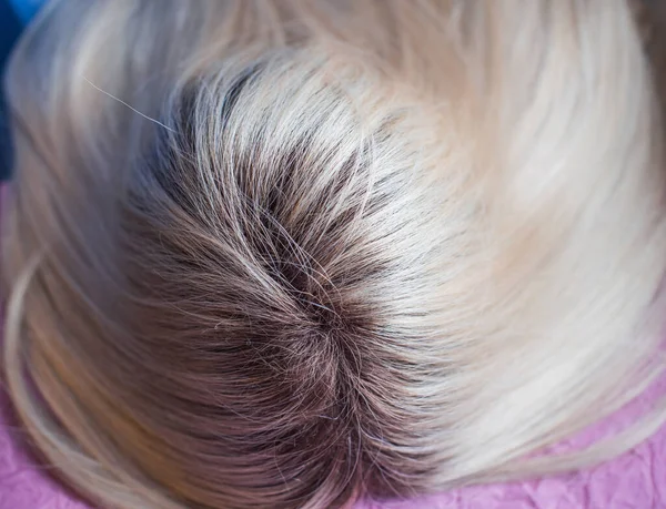 Perucas Cabelo Natural Sintético Conceito Beleza Feminina Close Foto Peruca — Fotografia de Stock