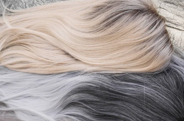 Varkens Natuurlijk Synthetisch Haar Het Schoonheidsconcept Voor Vrouwen Close Foto — Stockfoto