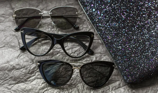 Eleganti Occhiali Vestiti Alla Moda Anni Stile Casual Nella Vita — Foto Stock