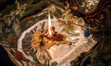 Sihir ve falcılık kavramı, diğer cevaplar, gelecek malzemeleri tahmin etmek için illüstrasyon