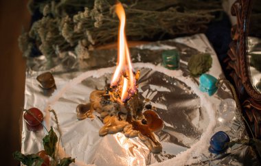 Sihir ve falcılık kavramı, diğer cevaplar, gelecek malzemeleri tahmin etmek için illüstrasyon