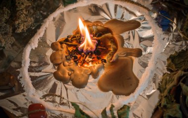 Sihir ve falcılık kavramı, diğer cevaplar, gelecek malzemeleri tahmin etmek için illüstrasyon