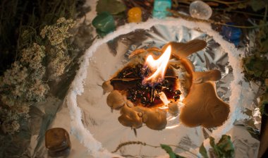 Sihir ve falcılık kavramı, diğer cevaplar, gelecek malzemeleri tahmin etmek için illüstrasyon