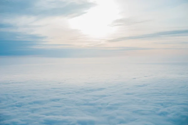 Vista Sobre Cielo Una Nube Vacaciones Concepto Viaje — Foto de Stock