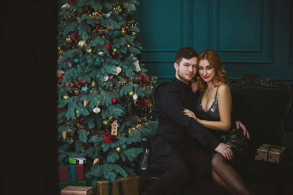 Koncept Vztahu Mezi Muži Ženami Psychologické Foto Páru Vánoční Čas — Stock fotografie