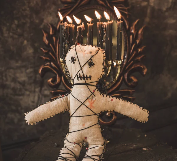 Voodoo Magic Witchcraft Doll Concept Magic — Stock Photo, Image