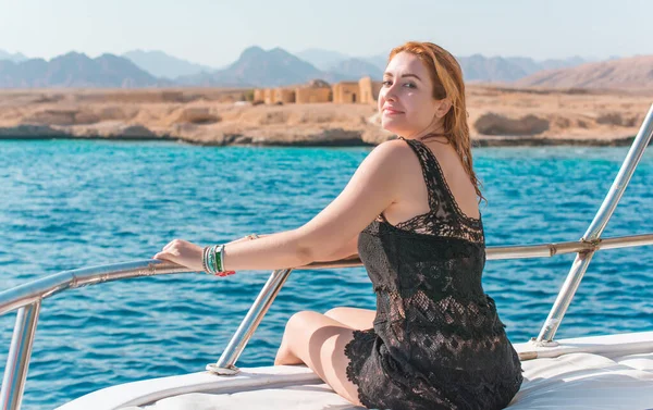 Plus size European sweet woman at Egypt, enjoy the life and vacation. Life of people xl size, happy nice natural beauty woman