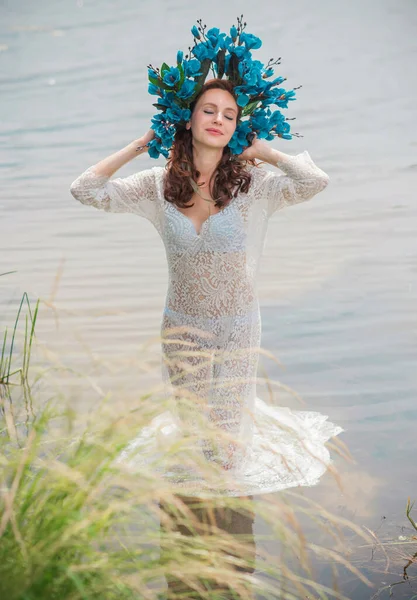 Bride Nymph Water Slavic Rituals Pagan Magic Scene Nature Power — Photo