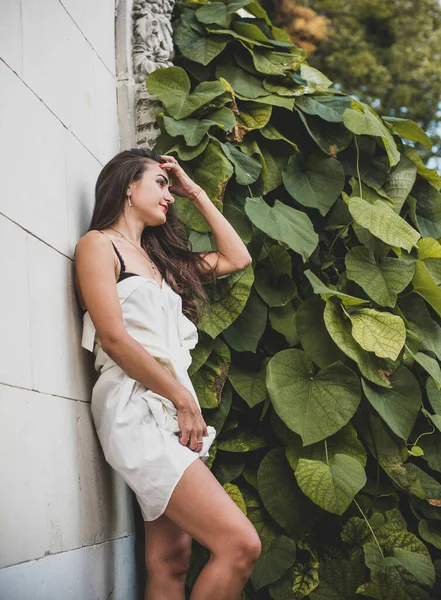 Schöne Sexy Moderne Hispanische Mädchen Einem Dessous Und Kleidung Schöne — Stockfoto