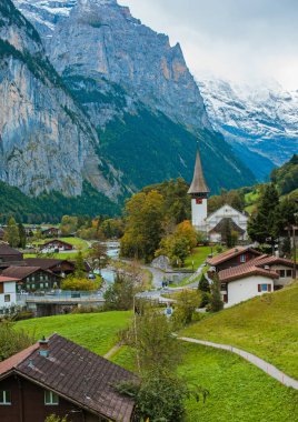 Switzerland peaceful landscape reflects the natural beauty and harmony nature, perfect for travel, tourism, Scenic with Mountains 