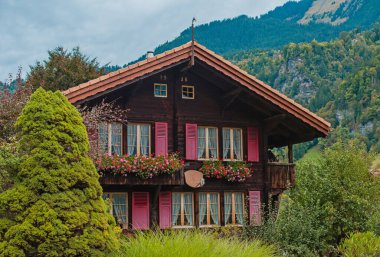 Switzerland peaceful landscape reflects the natural beauty and harmony nature, perfect for travel, tourism, Scenic with Mountains 