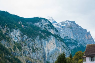 Switzerland peaceful landscape reflects the natural beauty and harmony nature, perfect for travel, tourism, Scenic with Mountains 