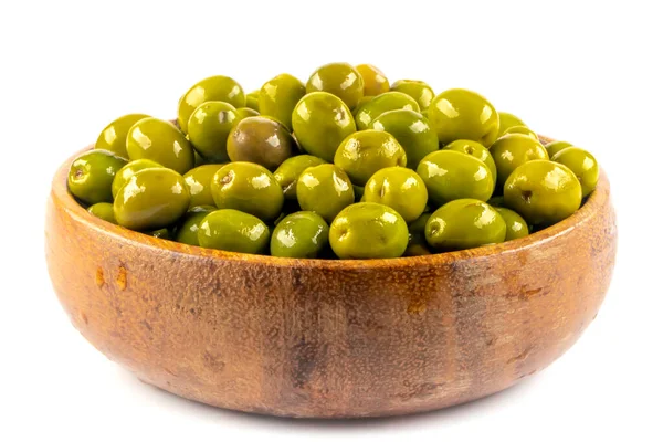 Scratched Green Olives Turkish Name Cizik Yesil Zeytin Brined Scratched — Stock Photo, Image