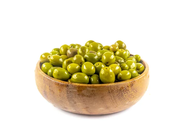 Scratched Green Olives Turkish Name Cizik Yesil Zeytin Brined Scratched — Stock Photo, Image