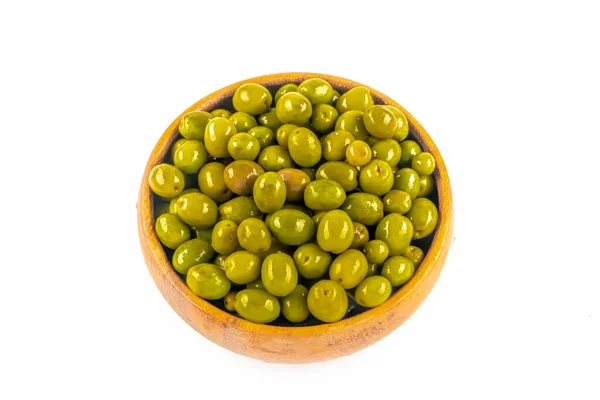 Olives Vertes Rayées Nom Turc Cizik Yesil Zeytin Olives Vertes — Photo