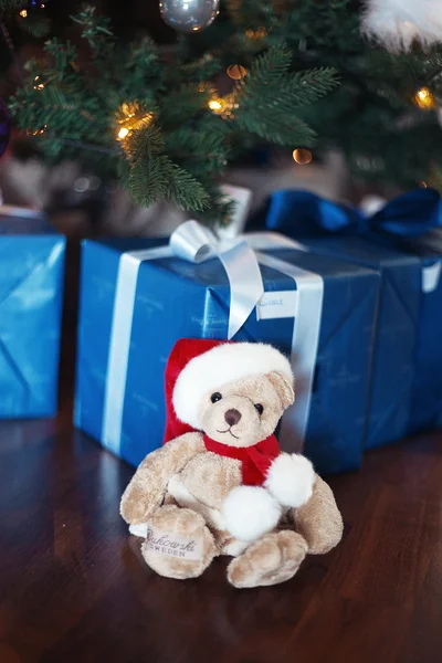 Kerstmis kamer interieur en speelgoed — Stockfoto