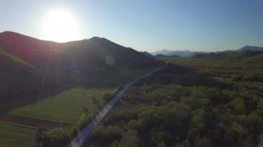 Bosna karayolu üzerinde havadan görünümü