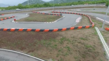 Kart gitmek açık ırkının havadan görünümü