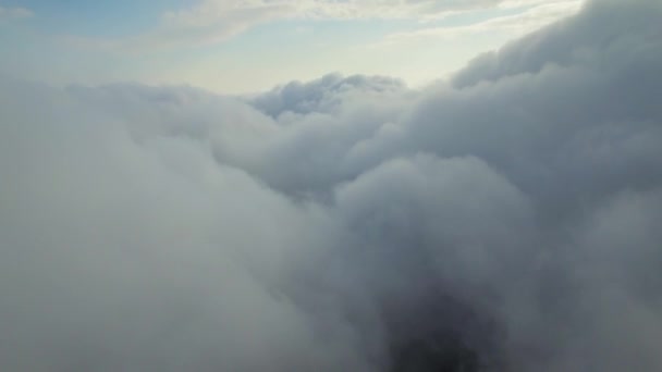 云彩之上的空中景观 — 图库视频影像