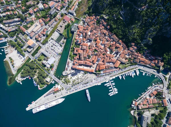 Luchtfoto van Kotor — Stockfoto