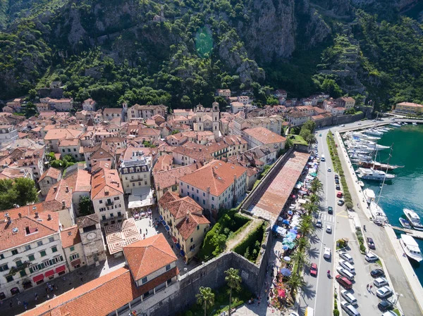 Vista aérea de Kotor — Fotografia de Stock