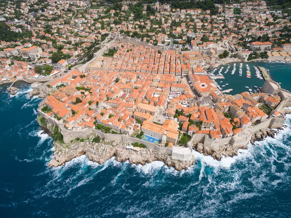 Vista aérea de dubrovnik, croacia. — Foto de Stock